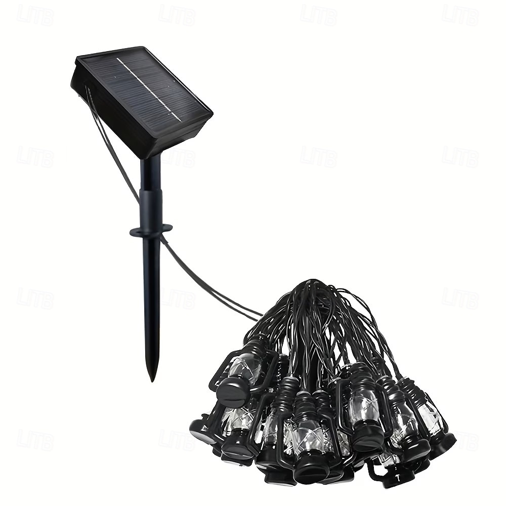 Luci a stringa solari retrò a cherosene con LED, impermeabili, per giardino, 6,5 m, 30 LED, ideali per vacanze, campeggio all'aperto, tende, matrimoni, cortili, balconi, festival di Ramadan, feste di del 2026 a $28.99 –P9