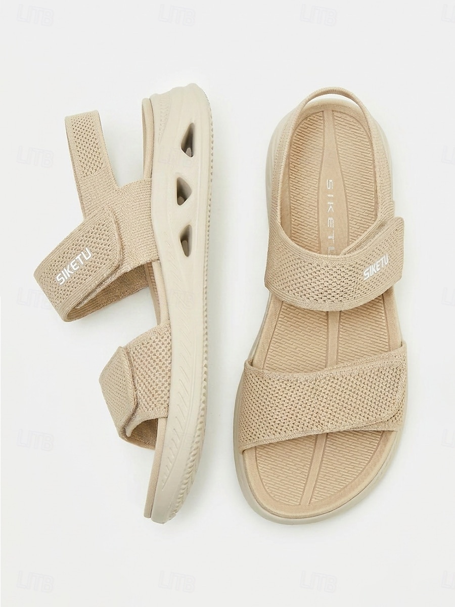 Komfortable Damen-Sandalen mit Mandelform und Fußgewölbeunterstützung – verstellbare, weite Wandersandalen mit Fußgewölbeunterstützung und gepolsterter Sohle &Atmungsaktive Strickbänder für 2026 - $34.99 –P1