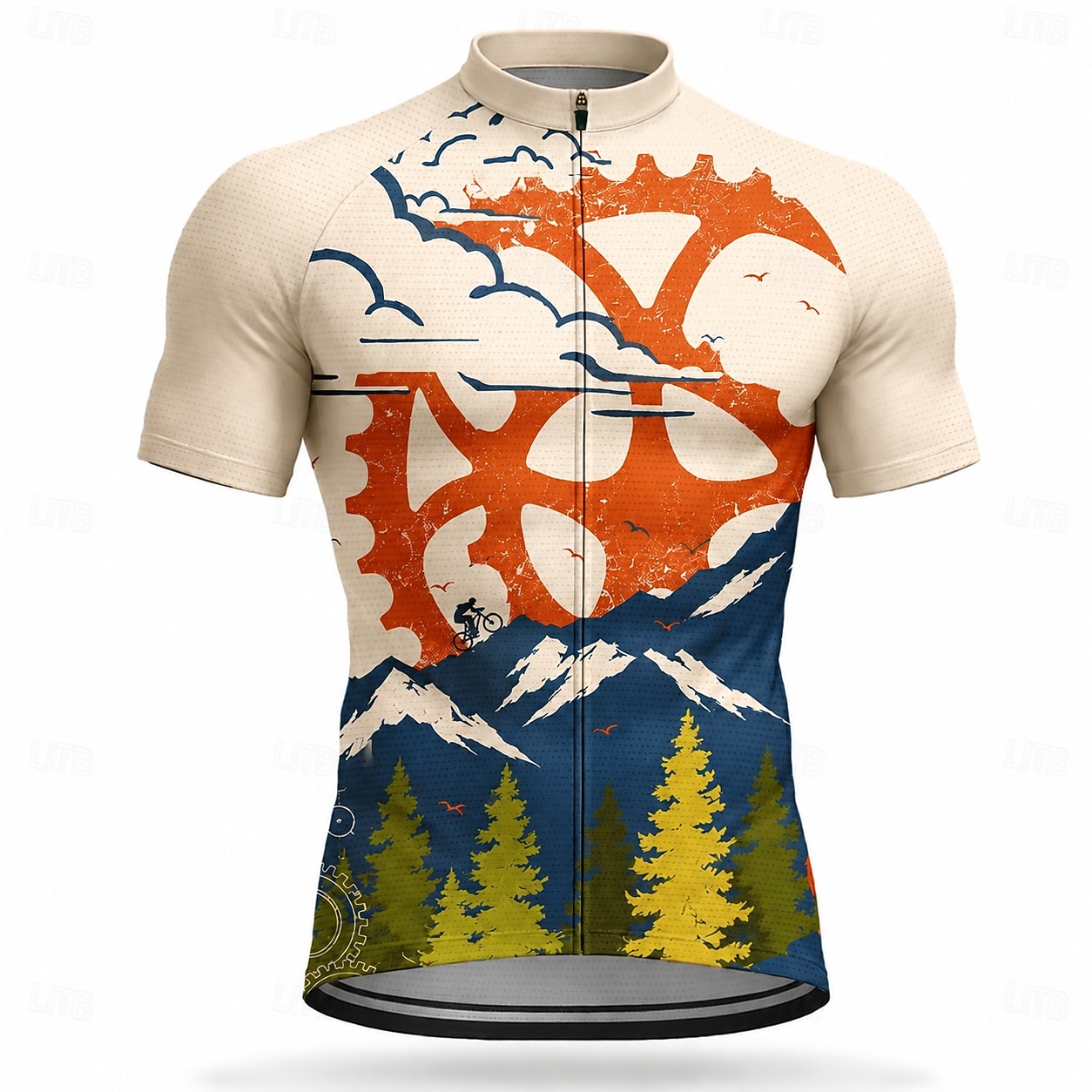 Da uomo Maglia da Ciclismo Geometrico Manica Corta Bicicletta Maglia Top con 3 tasche posteriori Resistente ai Raggi UV Asciugatura Rapida Con tasche Cerniera Frontale Gli sport Rosa Viola Arancione del 2026 a $28.99 –P9