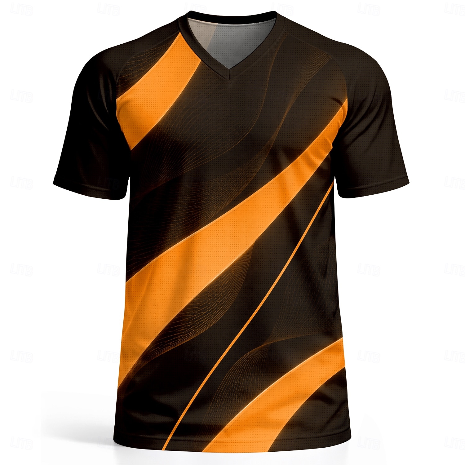 Herr Abstrakt Fotbollssommar Global matchning Tröjor T-shirt för jogging Sommar Färgblock Kortärmad UPF 50 Snabb tork Andningsfunktion casual Löpning Joggning Kondition Blå Gul Purpur Sportkläder 2026 - $18.99 –P8