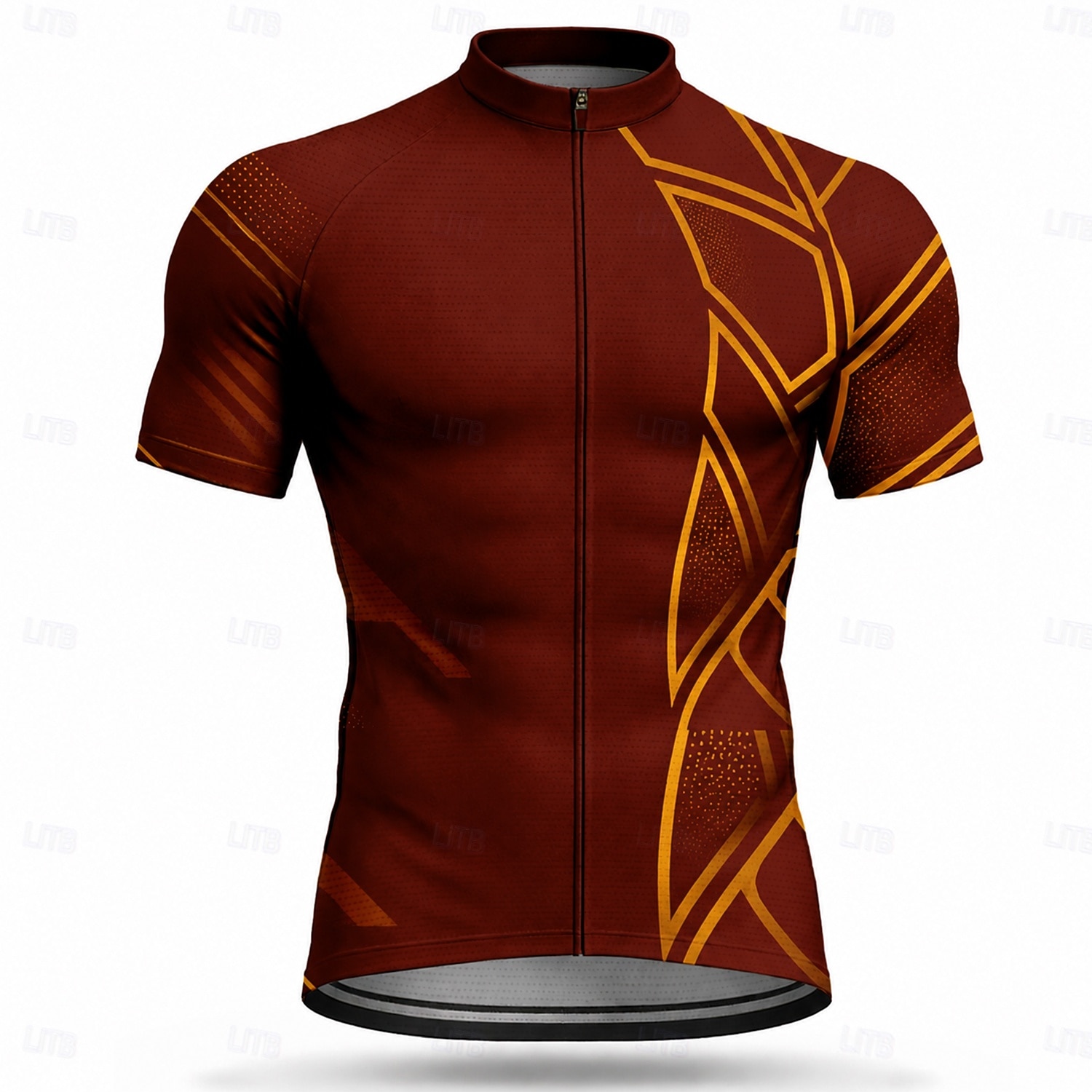 Da uomo Maglia da Ciclismo Geometrico Manica Corta Bicicletta Maglia Top con 3 tasche posteriori Resistente ai Raggi UV Asciugatura Rapida Con tasche Cerniera Frontale Gli sport Blu Rosso Verde del 2026 a $28.99 –P8