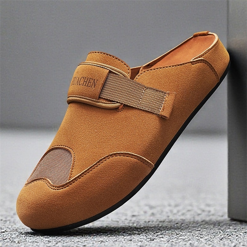 herrsandaler med stängd tå, slip-on-skor med justerbar rem, bekväma sommarskor för stranden, resorten, vardagsbruk 2026 - $32.99 –P1