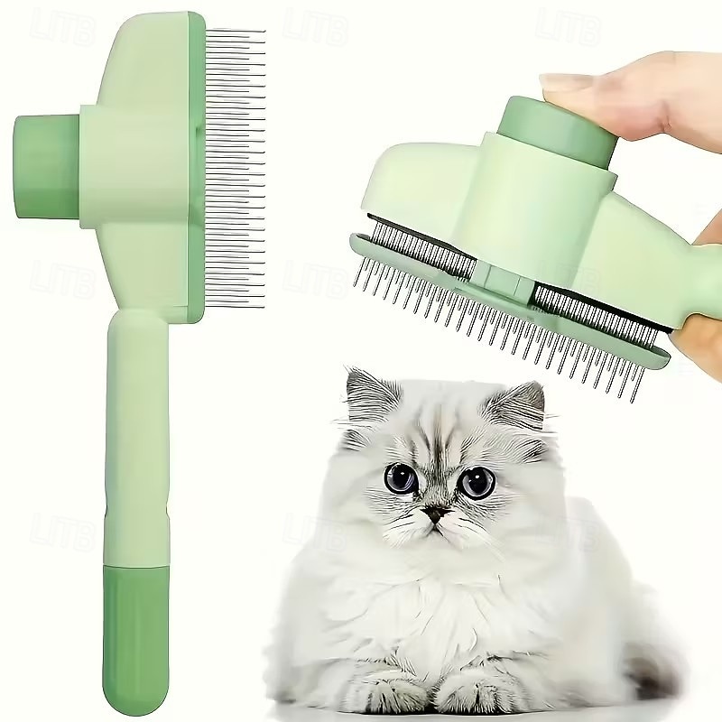 Escova removedora de pelos para cães e gatos (2 unidades), pente para higiene e cuidados com pelos longos, ideal para cães e animais de estimação. Remove pelos, escova de banho e acessórios para cães. de 2026 por $15.99 –P1
