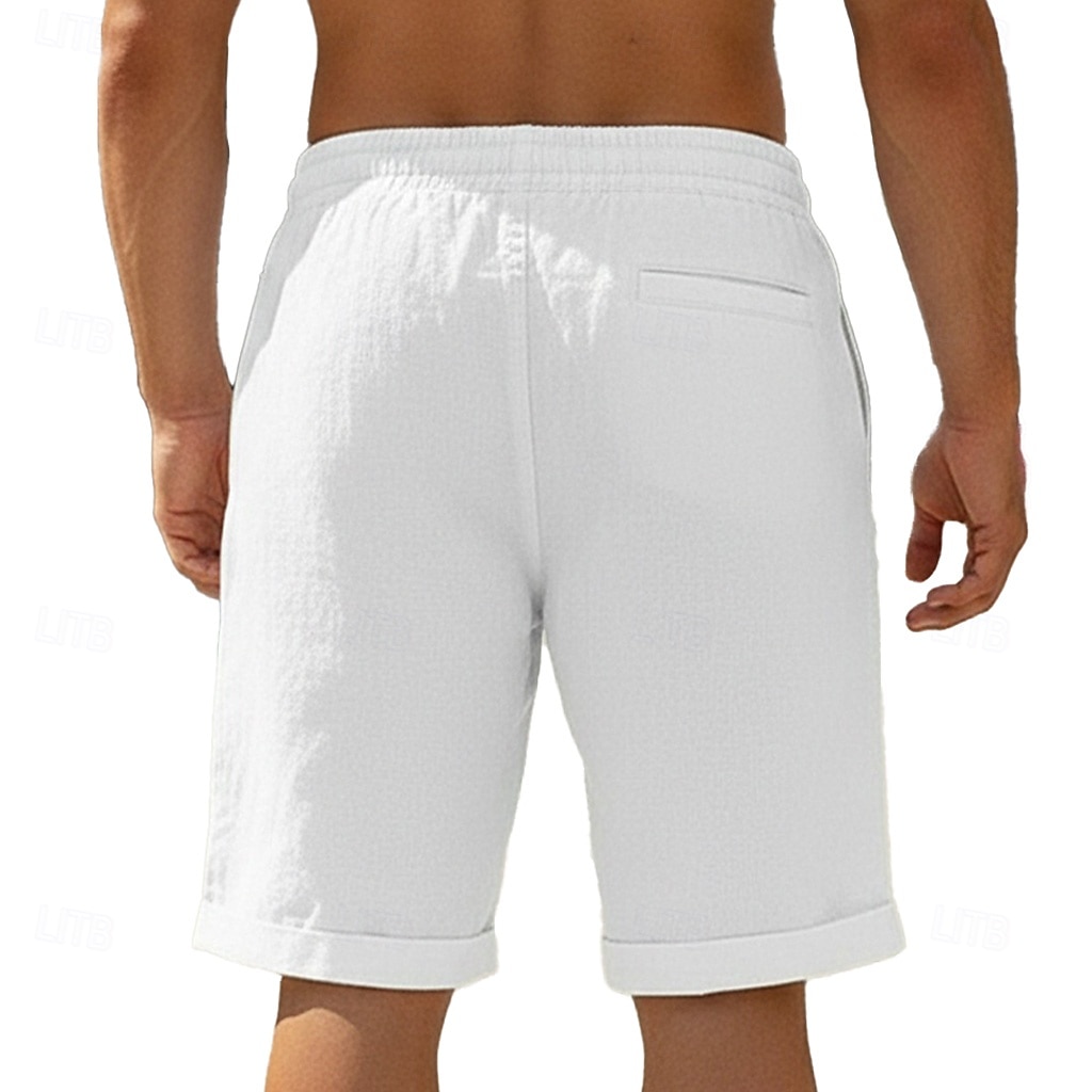 Per uomo Shorts Shorts di Lino Pantaloncini Estivi Shorts da Spiaggia Coulisse Elastico in vita Tasca con cerniera Semplice Tinta unita Comodità Morbido Corto Quotidiano Spiaggia Moda Chic & Moderno del 2026 a $26.99 –P2