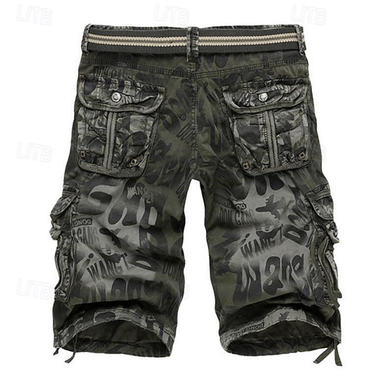 Men's Tactical Shorts Cargo Shorts Camo Shorts Shorts Buttons Multi Pocket Camo Camouflage Wearable Knee Length Outdoor Daily Camping & Hiking Fashion Classic Camouflage Blue Camouflage Gray 2026 - $30.99 –P4