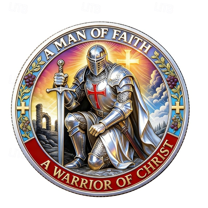 Christian Faith Commemorative Coin – A Man of Faith Warrior of Christ, Put on the Whole Armor of God, Ephesians 6:11, Collectible Religious Coin Gift Set 2026 - $19.99 –P2
