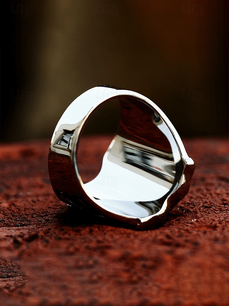 herr vintage sköldring med rött kors, rostfritt stål eller legering, medeltida smycken, justerbar passform, maskulin gotisk statementring för mogna män 2026 - $14.99 –P5