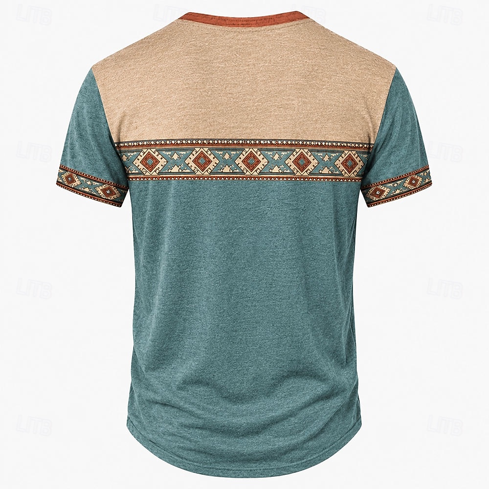 Miesten Retro T-paita Henley-paita T-paidat Lyhythihainen Suunnittelija Perus Klassinen Kausaliteetti Päivittäin ulko- Kevät kesä Kesä Kevät Järvensininen Laivaston sininen Tumman vihreä Vaalean 2026 - $16.99 –P9