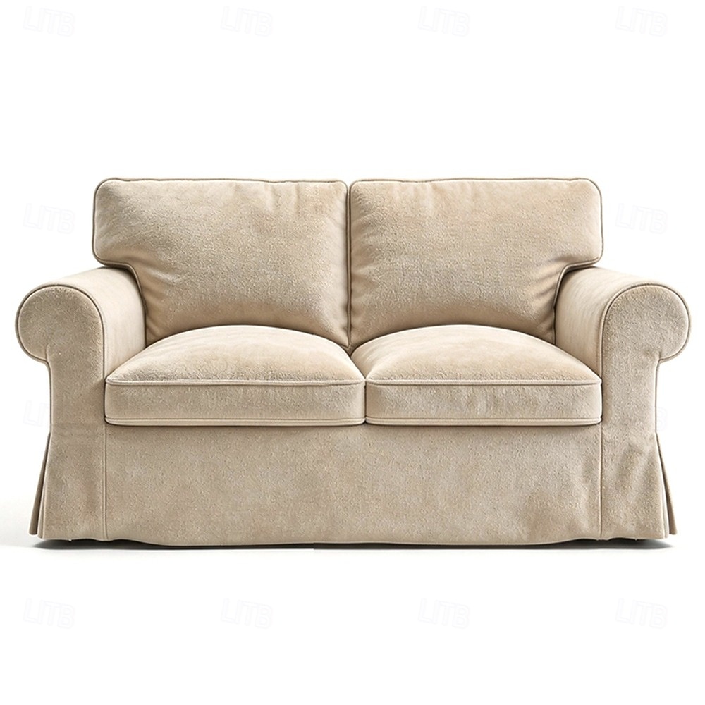 Ektorp 2-seters sofatrekk, blank fløyelsstoff 2026 - $284.99 –P1