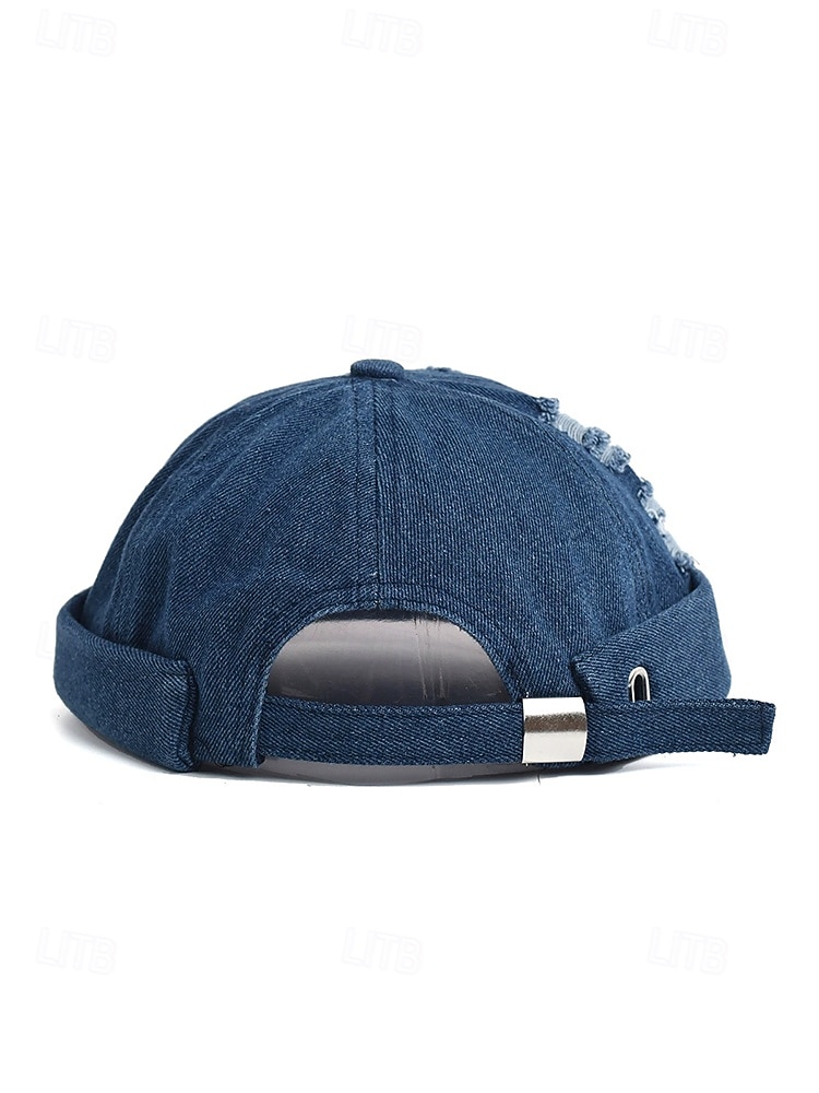 Vintage herenpet van verwassen denim katoen – verkrijgbaar in verschillende kleuren, retro pet voor strandvakantie, dagelijks gebruik en buitenactiviteiten. 2026 - $14.99 –P8