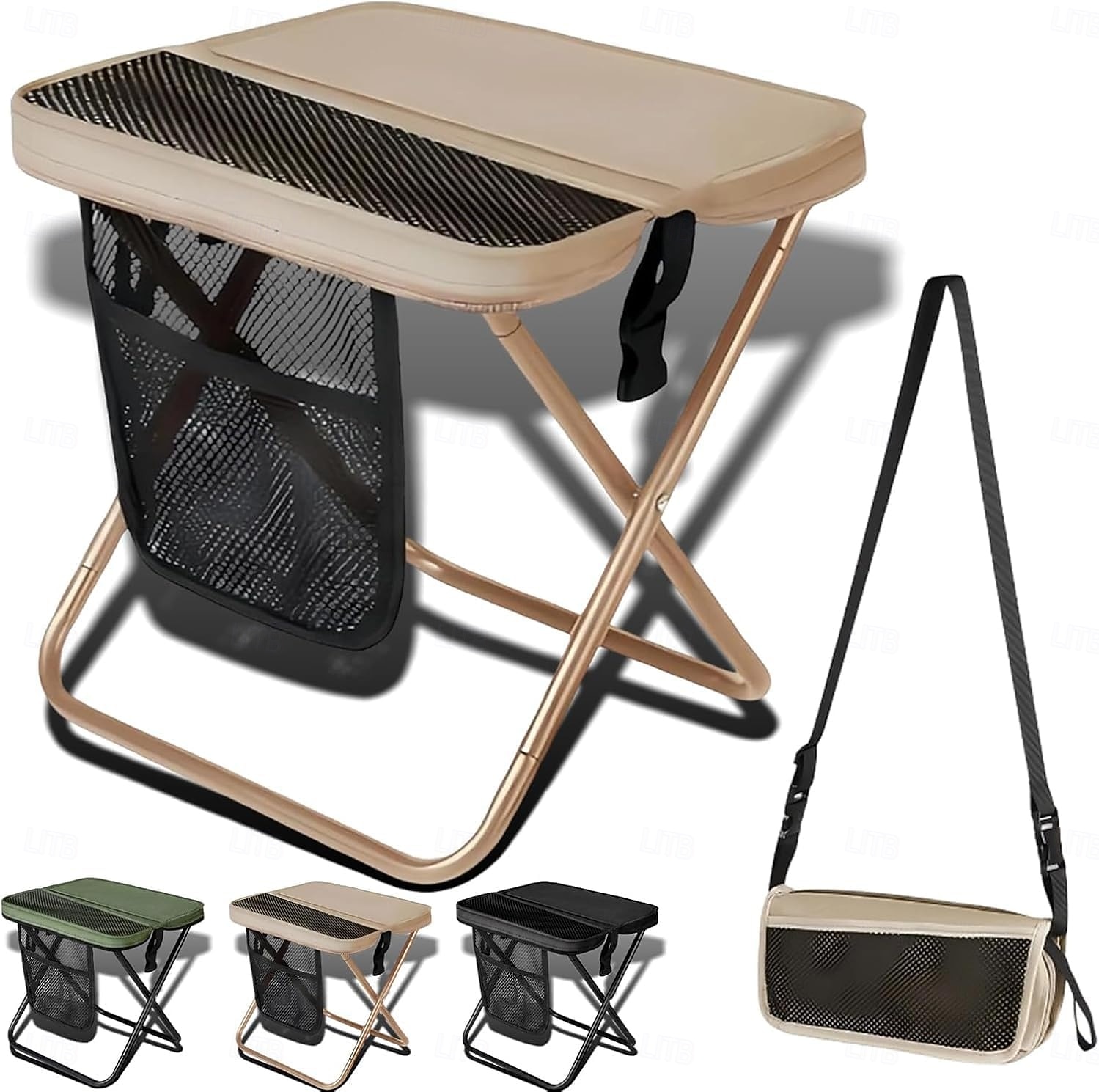 Mochila dobrável com banqueta e bolsos de armazenamento, cadeira portátil e leve para uso externo, ideal para adultos, perfeita para viagens, camping, trilhas, pesca, filas, piqueniques e eventos esportivos. de 2026 por $22.99 –P3