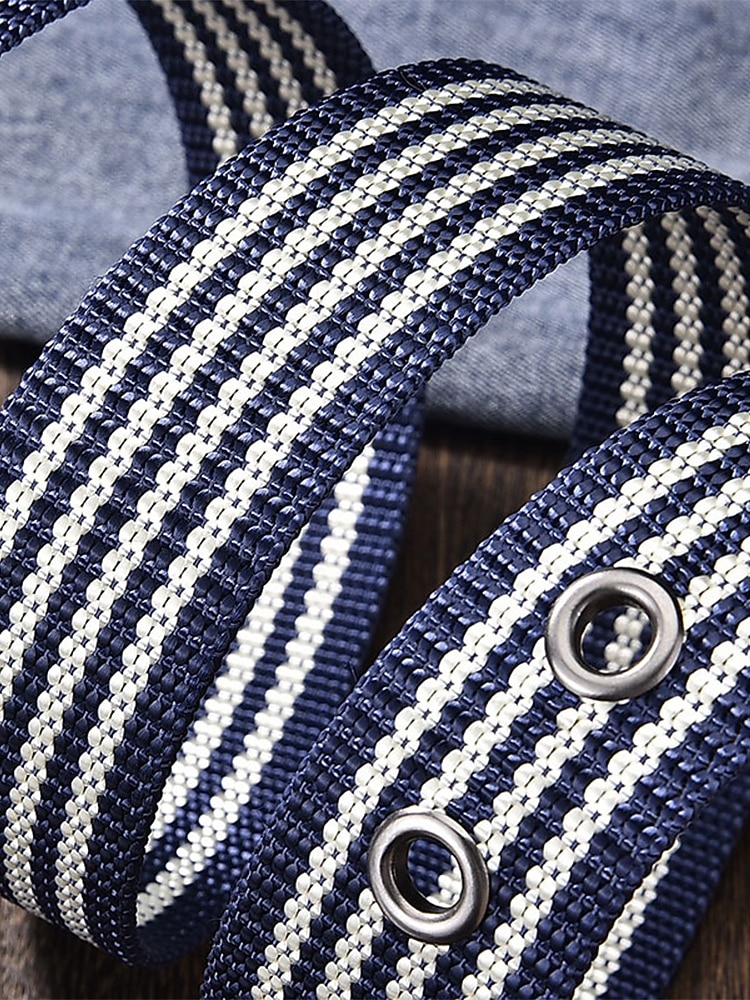 Stevige, verstelbare herenriem van polyester met gesp, duurzame riem in meerdere kleuren, ideaal voor strandvakantie of dagelijks gebruik. &outdoor sportkleding 2026 - $14.99 –P10