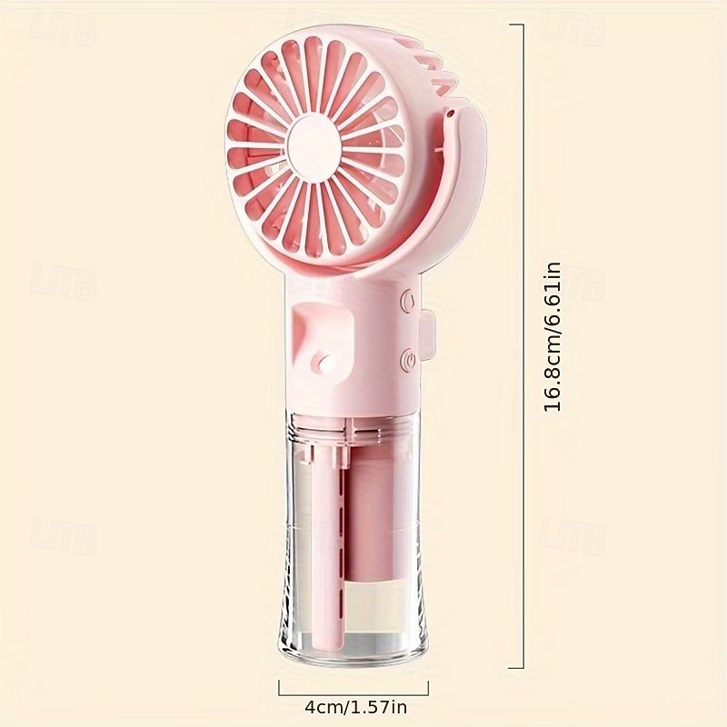 Handheld Spray Fan Desktop Humidifying Fan Outdoor Portable Handheld Fan Small Spray Fan with 4-Speed Adjustment 2026 - $19.99 –P4