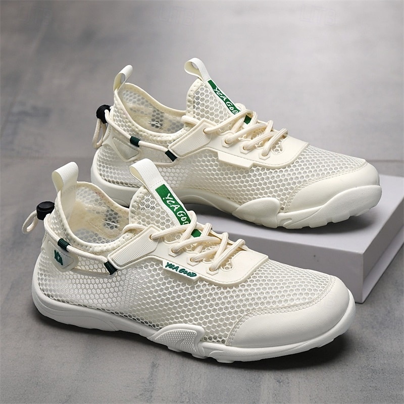 Scarpe da acqua bianche da uomo, traspiranti, leggere e ad asciugatura rapida, ideali per attività acquatiche, passeggiate in spiaggia, trekking fluviale e viaggi estivi all'aria aperta. del 2026 a $32.99 –P13
