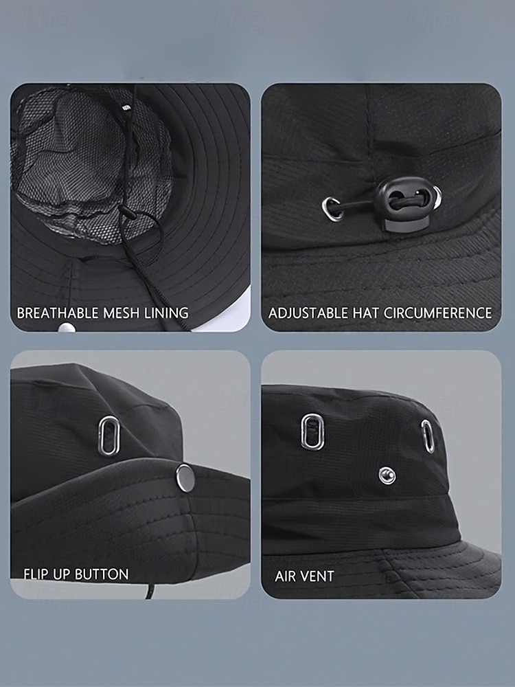 Cappello da sole da uomo per avventure all'aria aperta, con visiera regolabile, protezione UV, rete traspirante, ideale per viaggi, escursioni e pesca per uomini maturi. del 2026 a $18.99 –P9