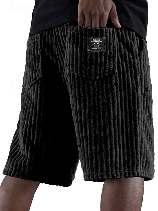 Per uomo Shorts Pantaloncini casual Pantaloncini di velluto a coste Tasca Elastico in vita A coste Semplice Testurizzato Comodità Traspirante Lunghezza al ginocchio Casuale All'aperto Spiaggia del 2026 a $26.99 –P5