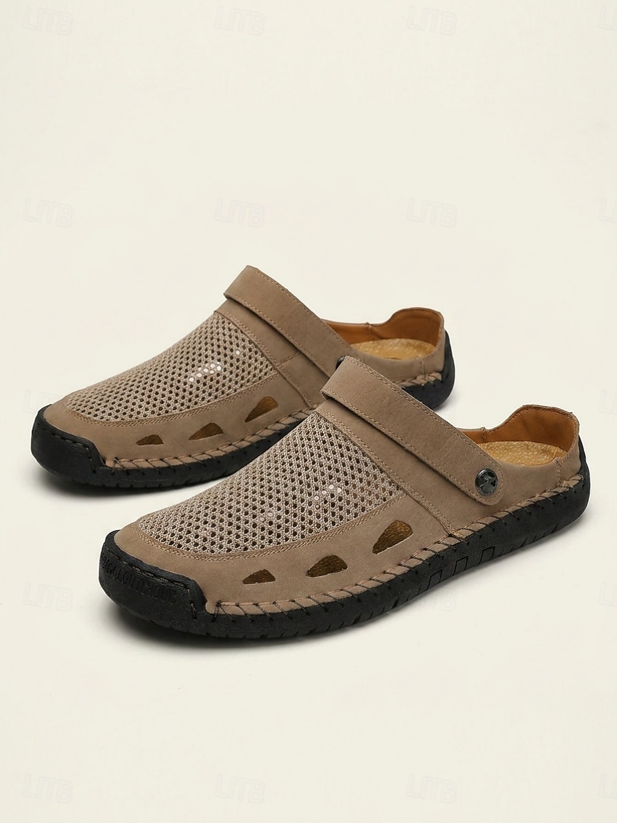 Men's Slip-On Clog Sandals Breathable Cutout Comfort Mule Shoes Casual Lightweight Footwear for Outdoor Resort, Garden Leisure, Travel and Everyday Summer Wear 2026 - $34.99 –P1