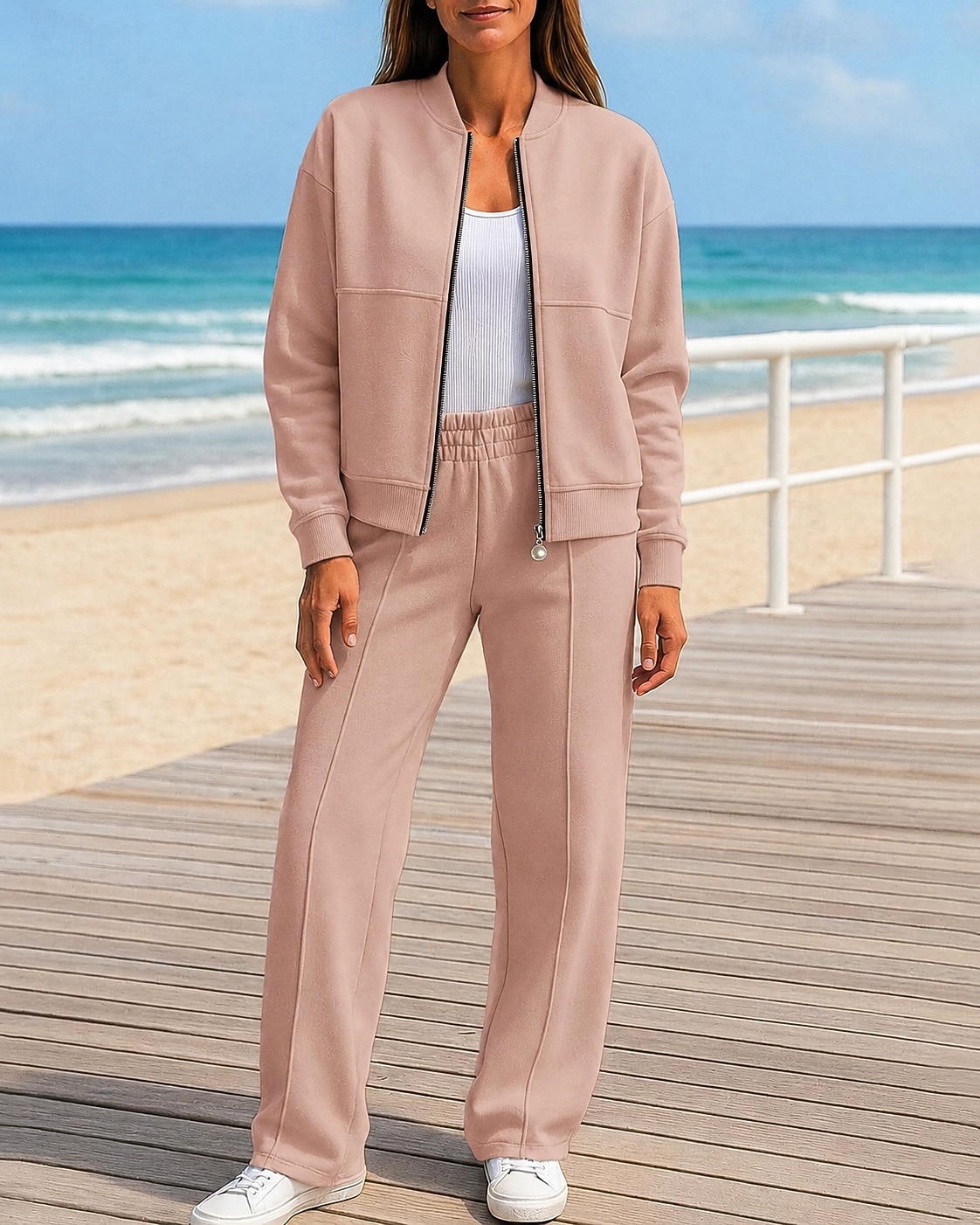 Per donna Abiti da 2 pezzi Tuta da ginnastica lounge Tasca Tinta unita Completo Abbigliamento Autunno Nero Bianco Spandex All'aperto Viaggio Sportivo Traspirante Manica Lunga Sport Abbigliamento del 2026 a $46.99 –P4