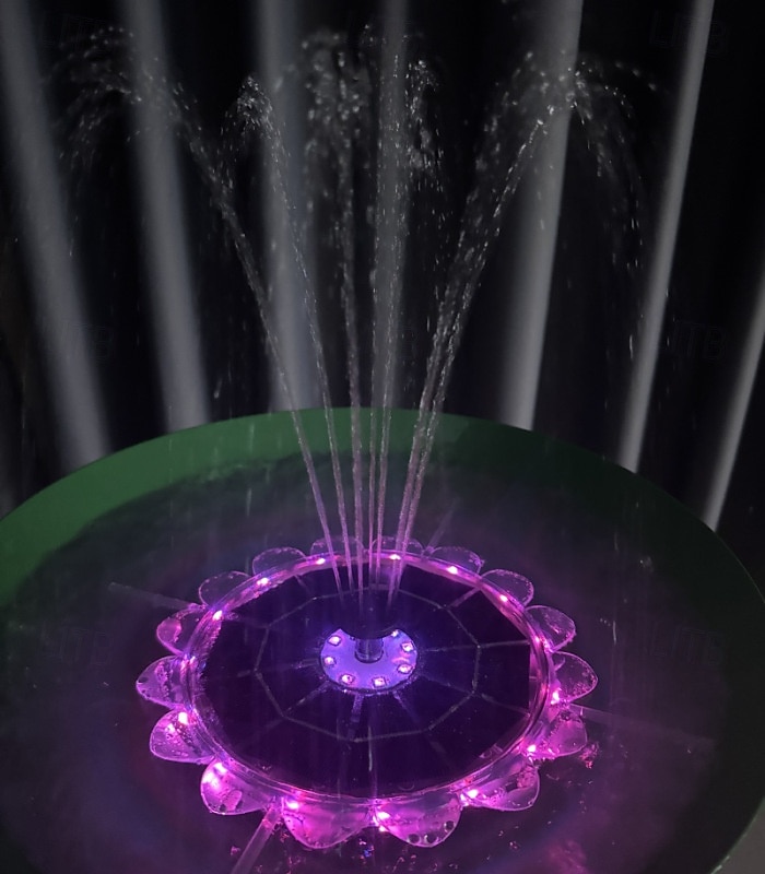 Solar Fountain Lights Outdoor Waterproof, RGB Color Changing Floating Fountain Light for Pool Pond Bird Bath Aquarium Fish Tank, Solar Powered Mini Water Fountain Pump for Garden Patio Summer Party De 2026 - $53.99 –P6