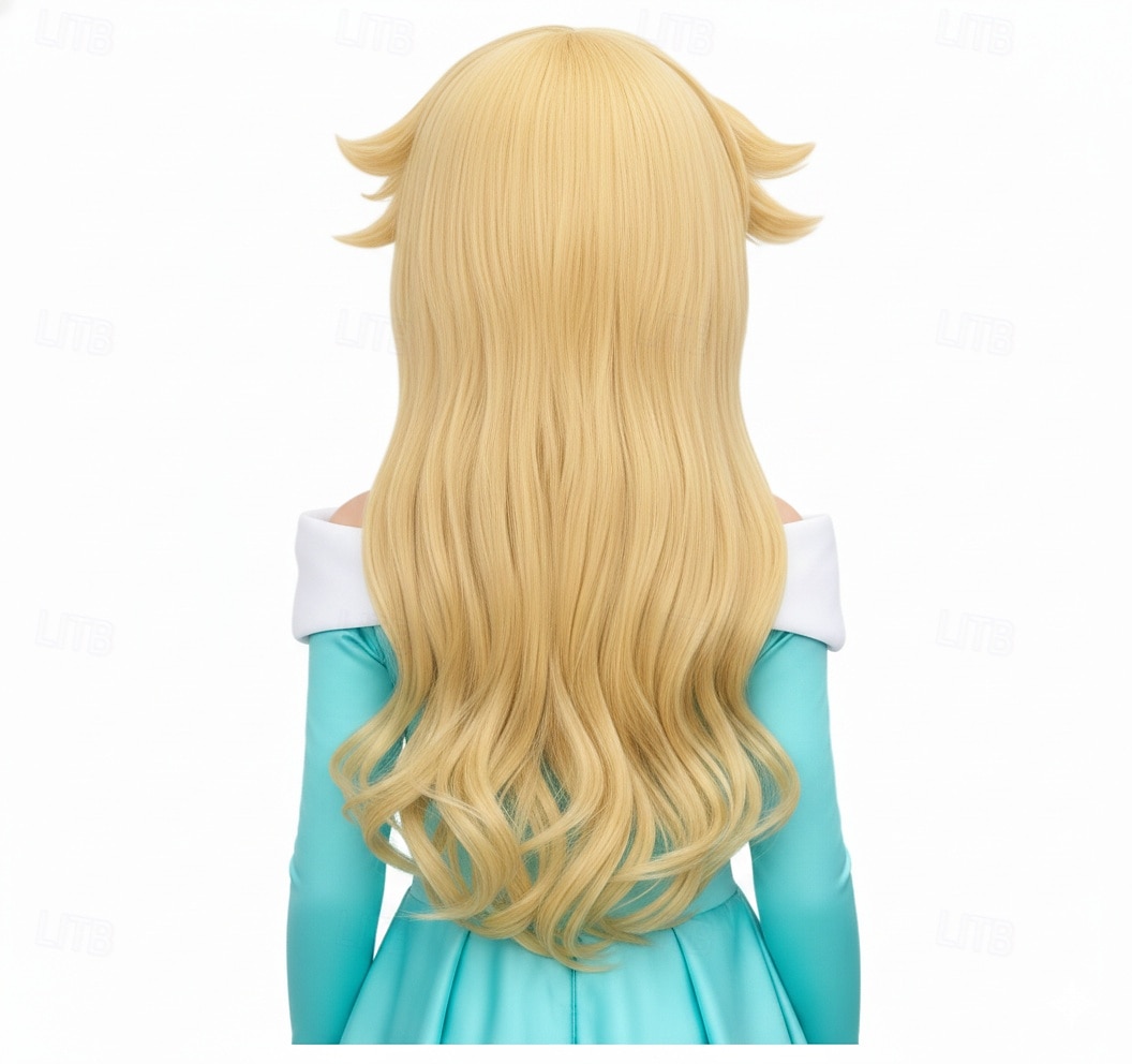 Peruca loira de princesa para fantasia de cosplay infantil, peruca longa e ondulada. de 2026 por $22.99 –P2