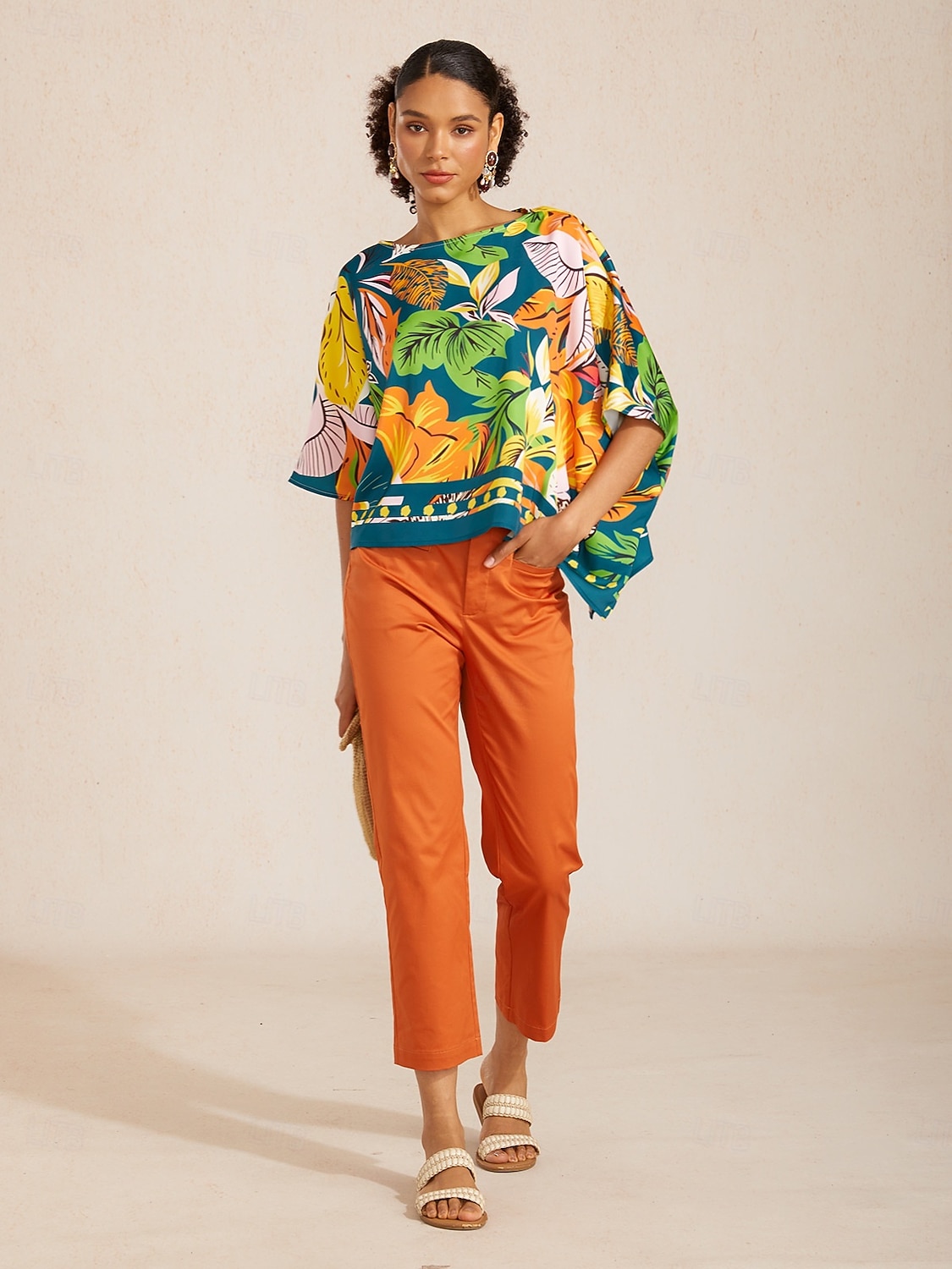 pantaloni corti e affusolati in twill di cotone fine del 2026 a $90.99 –P5