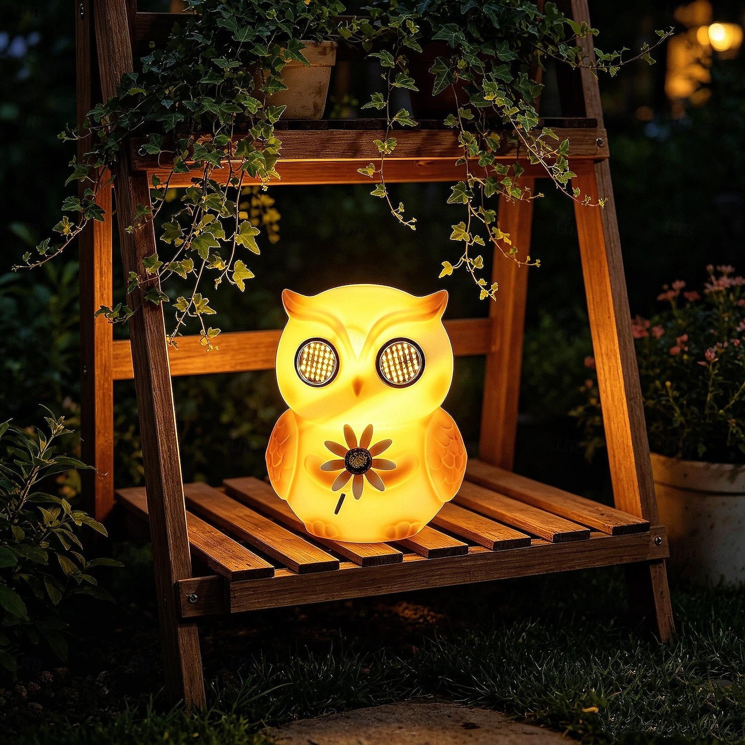 Lampes solaires d'extérieur en forme d'animaux, figurines lumineuses étanches en plastique représentant un lapin et un hibou, lampes décoratives solaires pour terrasse, pelouse, allée, parterre de de 2026 ? $34.99 –P12