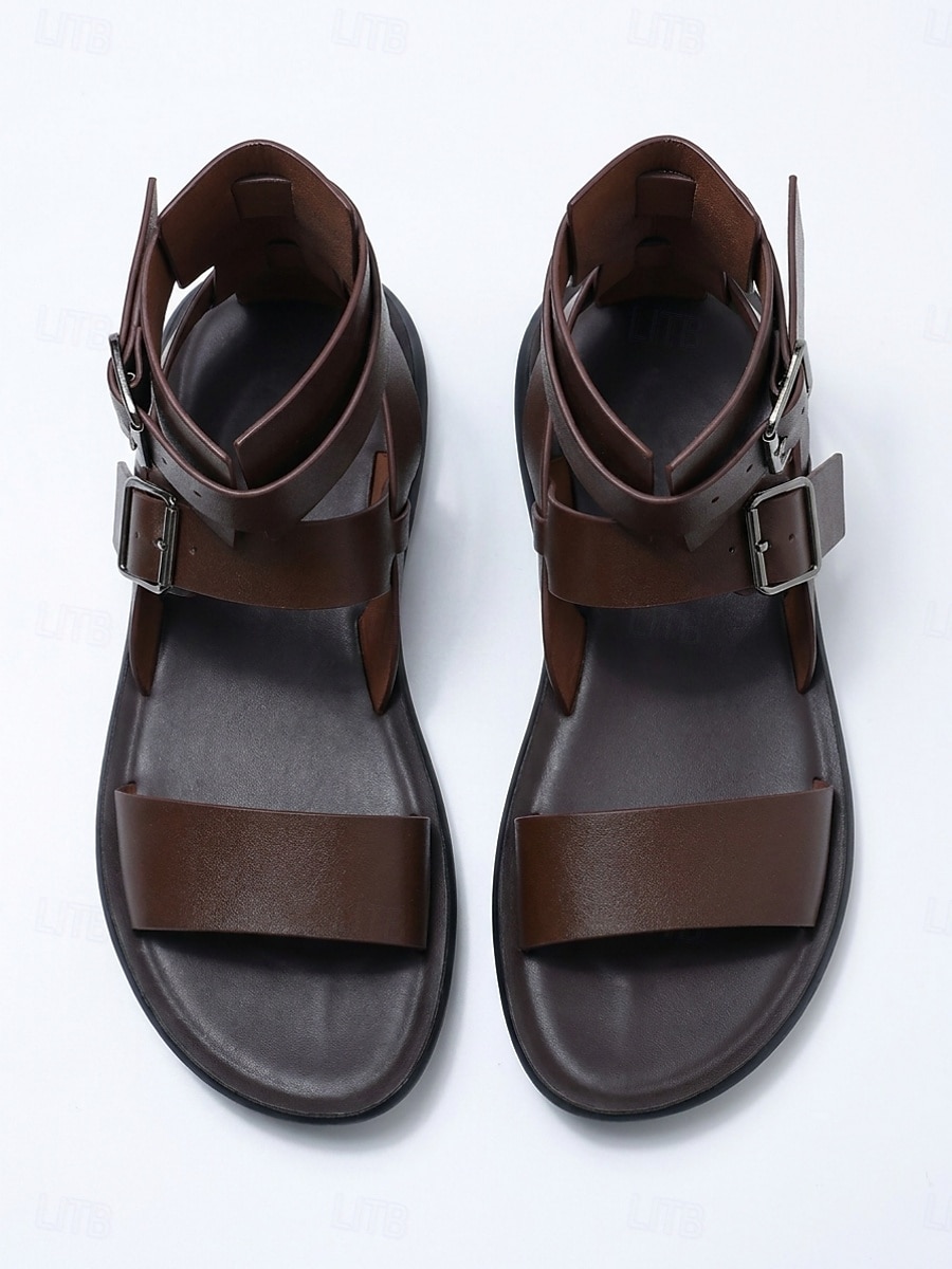 Men's  Strappy Sandals Casual Comfort Summer Shoes Classic Open-Toe Footwear for Outdoor Resort, Holiday Travel, Beachside Leisure and Everyday Wear 2026 - $34.99 –P2
