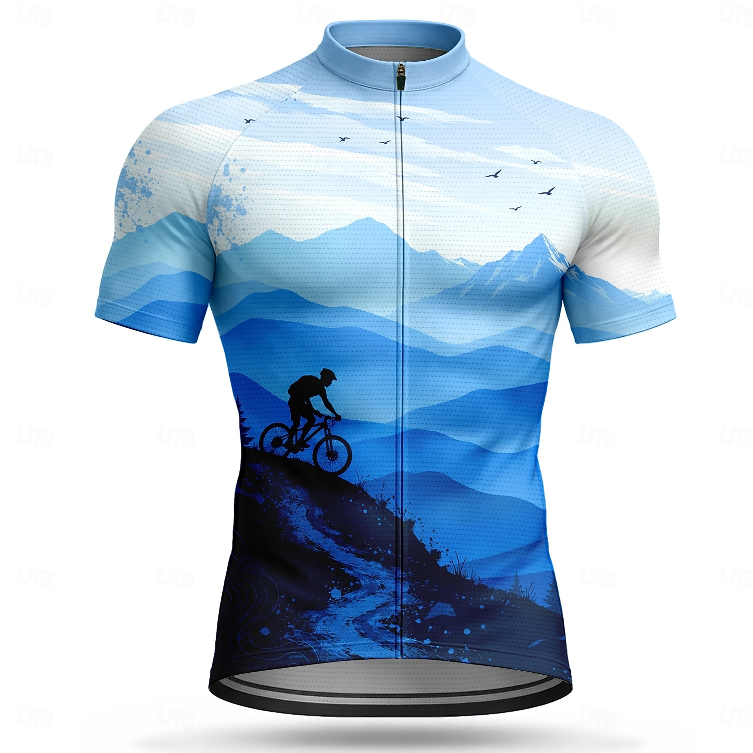 Hombre Maillot de Ciclismo Ombre Manga Corta Bicicleta Maillot Camiseta con 3 bolsillos traseros Resistente a los rayos UV Secado rápido Con bolsillos Cremallera delantera Deportes Amarillo Rojo Azul 2026 - $28.99 –P1