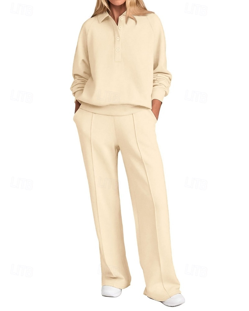 Damen Pullover-Trainingsanzug-Sets 2-teiliger Trainingsanzug Lounge-Outfits  Kordelzug mit Tasche Einfarbig Sportbekleidungsset Herbst Dunkelgrau Schwarz Fitnessstudio Fitnesstraining Leger Winddicht 2026 - $46.99 –P14
