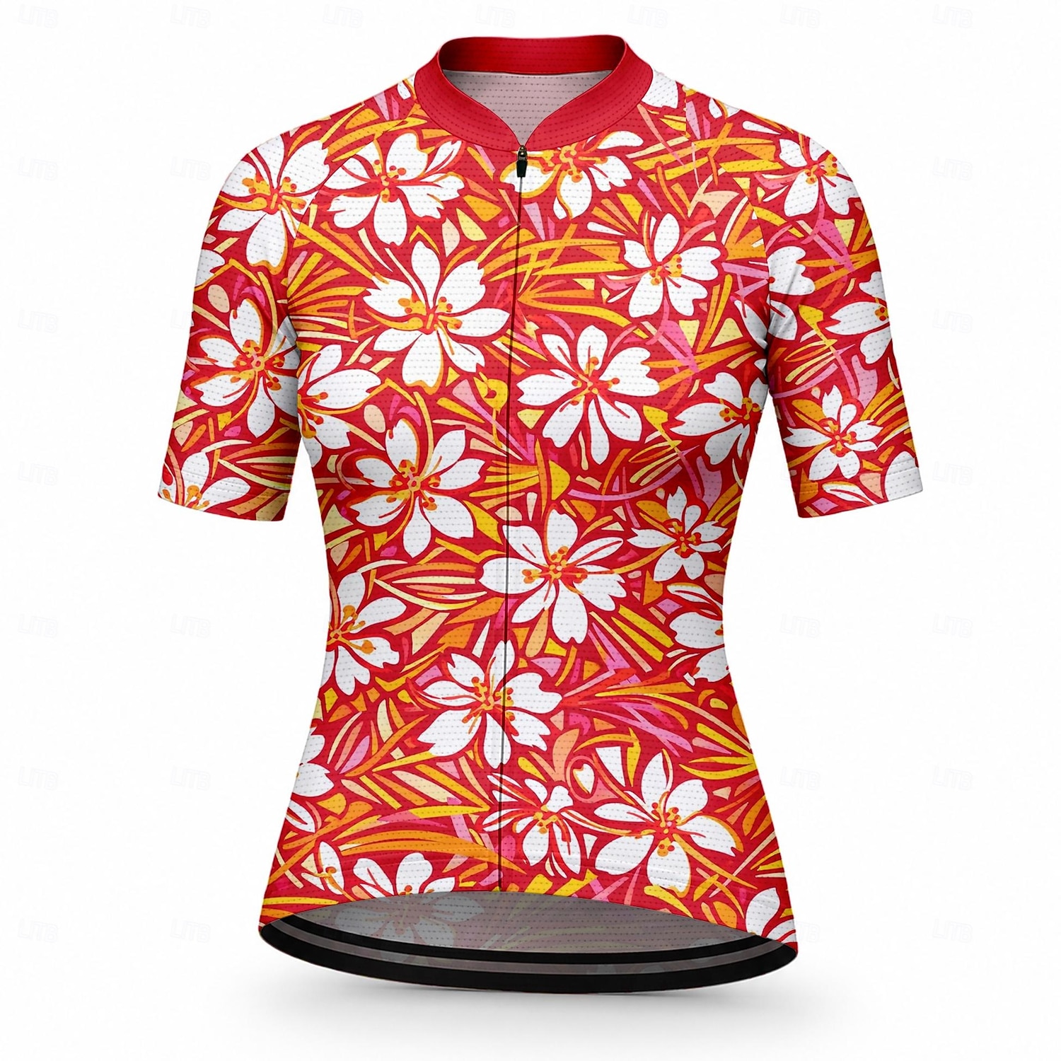Mulheres Camisa para Ciclismo Floral Manga Curta Moto Camisa / Roupas Para Esporte Blusas com 3 bolsos traseiros Filtro Solar Resistente a UV Secagem Rápida Tiras Refletoras Esportes Azul Céu Roxo de 2026 por $28.99 –P2