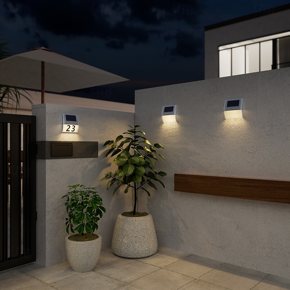 1PC Solar Outdoor Wall Light for Courtyard Garden Fence Household and Garden Number Light 2026 - $26.99 –P10