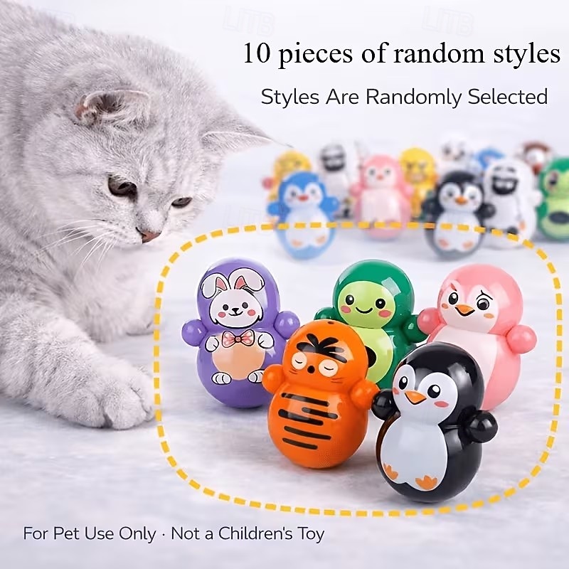 100 pcs of Cat Rolling Toys Diverse Styles Interactive Play and Exercise Equipment Durable Plastic Material 2026 - $19.99 –P5