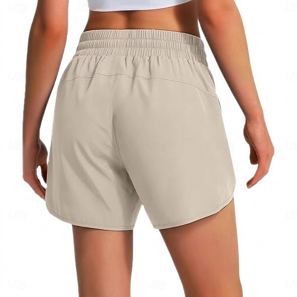 Women's Summer Shorts Running Shorts Sport Stylish Short Medium Waist Drawstring Quick Dry Breathability Casual Sports & Outdoor Violet Black ash-colored Khaki Summer Spring Regular Fit 2026 - $22.99 –P5
