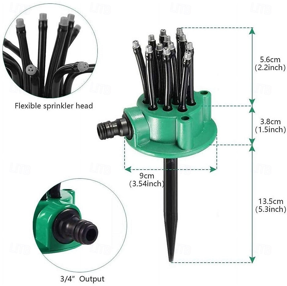360° Coverage Precision Garden Irrigation Sprinkler, Lawn Yard Garden Sprinkler, Adjustable Flexible Watering System for Lawn, Flower, Grass, Plants 2026 - $15.99 –P3