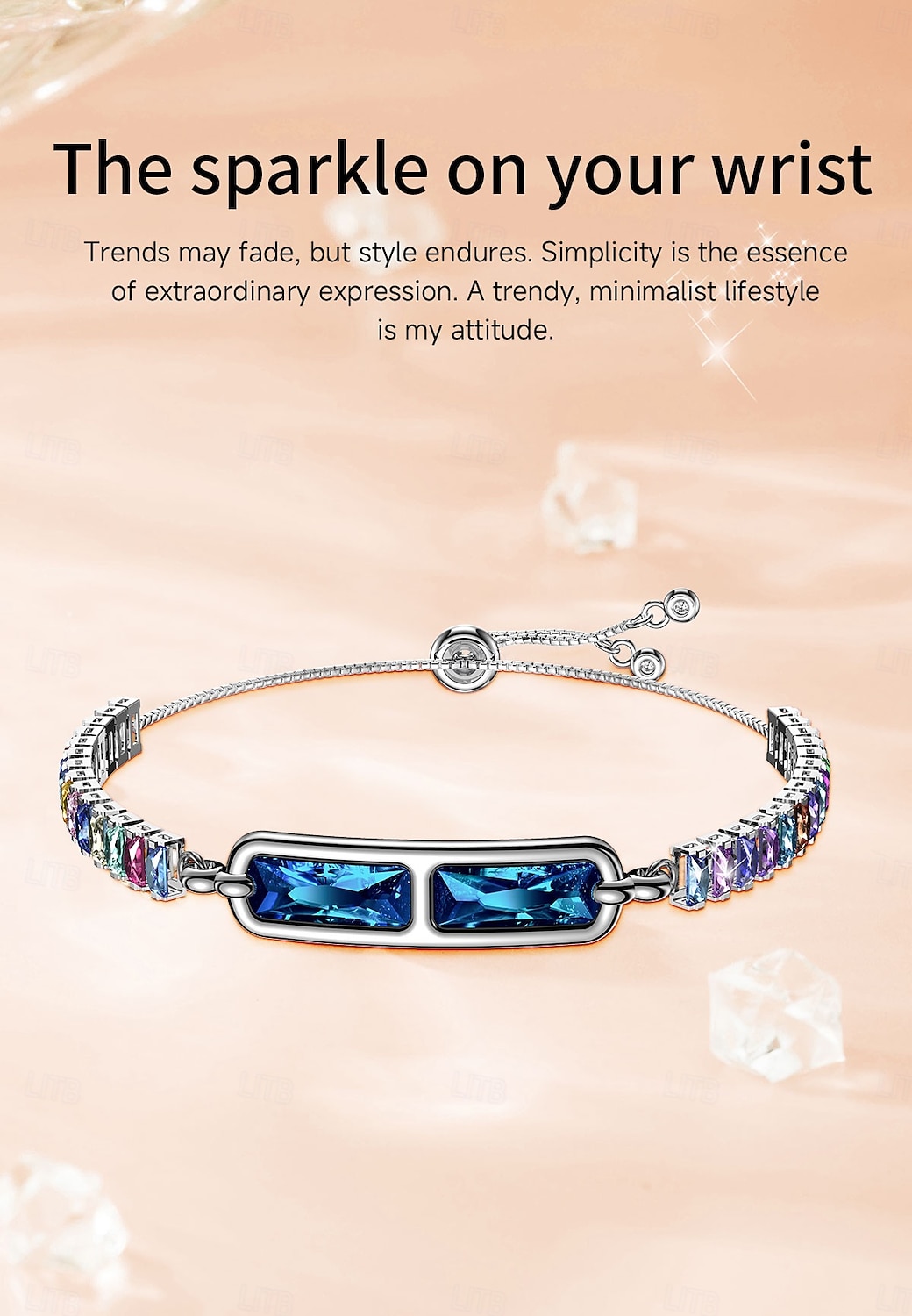 Elegant Smart Bracelet for Women, Jewelry Fitness Tracker with Sleep & Activity Tracking, IP68 Waterproof Smart Jewelry with App Sync, Long Battery Life, Adjustable Crystal Bangle, Fashion Gift 2026 - $51.99 –P2