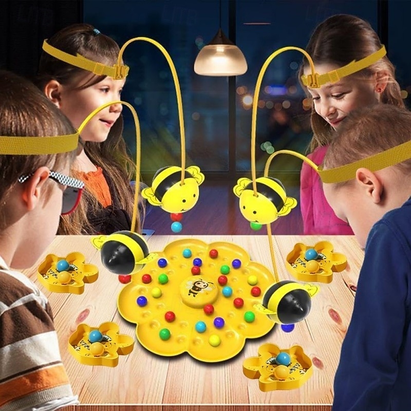 2026年 子供向けのおもしろい蜂のヘッドバンドゲーム &大人向け、磁石のハチを使ったインタラクティブなファミリーボードゲーム、細かい運動能力を養う対戦型アクション玩具 &バランス、男の子と女の子に最適な屋内パーティーゲーム、黄色  コレクション – $19.99 –P1