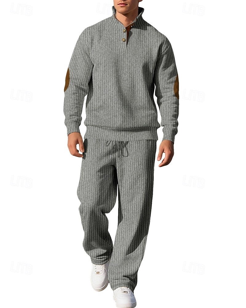 Men's Tracksuit Jogging Suit Workout Suits Drawstring with Pocket Solid Colored Athletic Clothing Set Fall Black White Outdoor Travel Sports Windproof Warm Breathable Long Sleeve Sport Activewear 2026 - $51.99 –P8