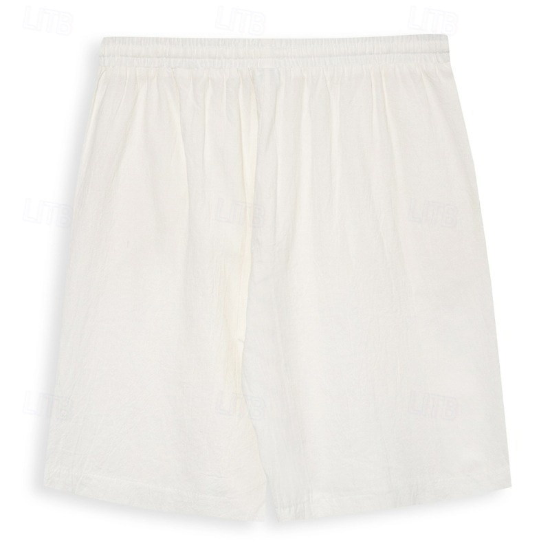 Per uomo Pantaloncini Estivi Shorts da Spiaggia Pantaloncini larghi Coulisse Elastico in vita Puro Semplice Comodità Traspirante Lunghezza al ginocchio Casuale Quotidiano All'aperto Stile Classico del 2026 a $18.99 –P3