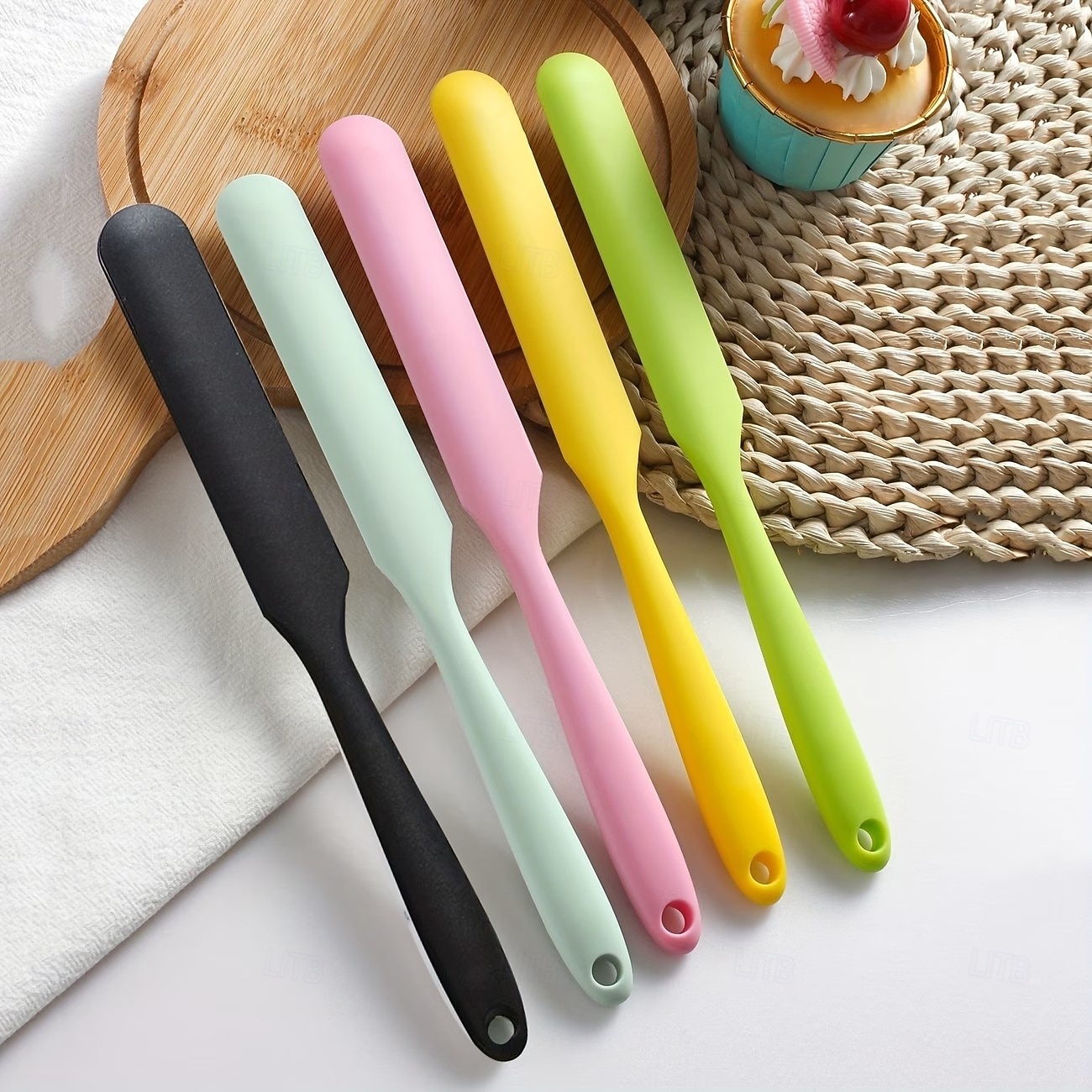 6/10 Silikonspatel, Sahneschaber, Macaron-farbener Kuchenspatel, Brotspatel, Marmeladenmesser, Rührspatel, antihaftbeschichtet, Backwerkzeug, lebensmittelechtes, hitzebeständiges Material 2026 - $14.99 –P3