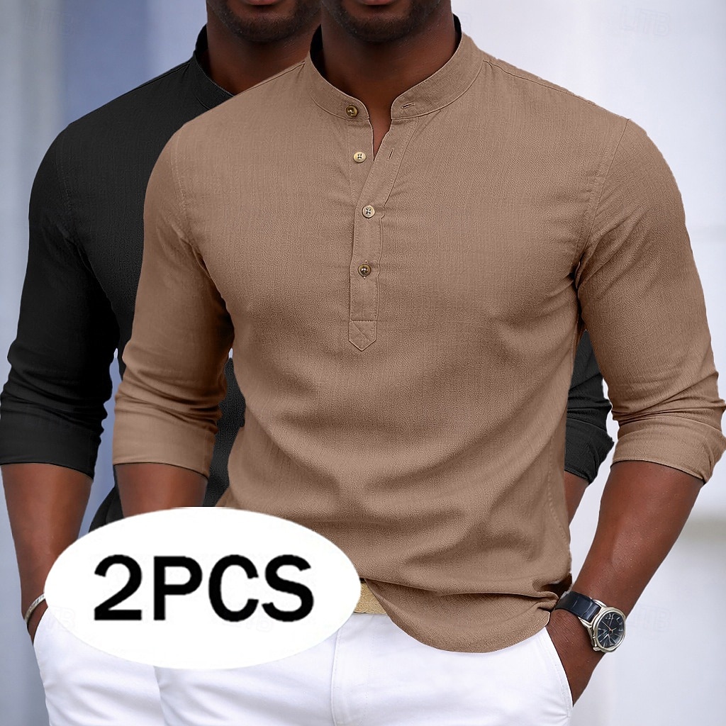 2026年 男性用 シャツ ドレスシャツ ボタンアップシャツ Pullover 
