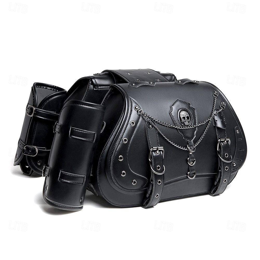 Western Retro Vintage Punk & Gothic Saddlebags Motorcycle Bag Side Bags Riders Skull Western Revival Fancy Dress Unisex Halloween Carnival Saddlebags 2026 - $154.99 –P6