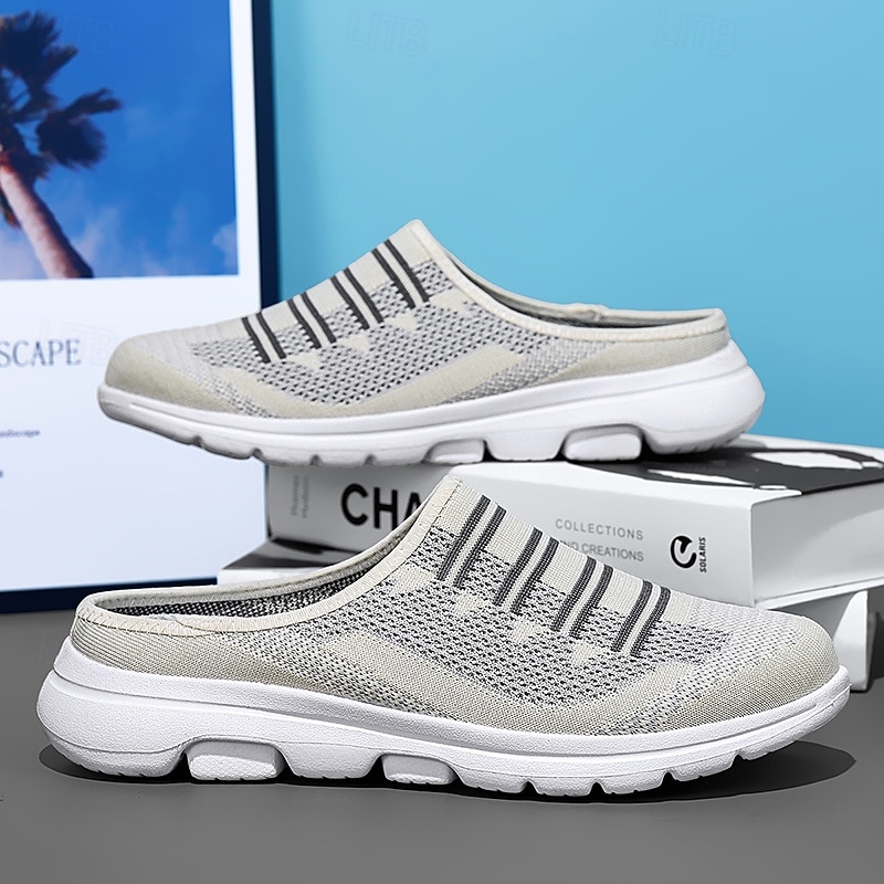Sneakers slip-on da uomo in maglia traspirante, scarpe da passeggio leggere, scarpe casual flessibili per viaggi, attività all'aperto e uso quotidiano. del 2026 a $32.99 –P4