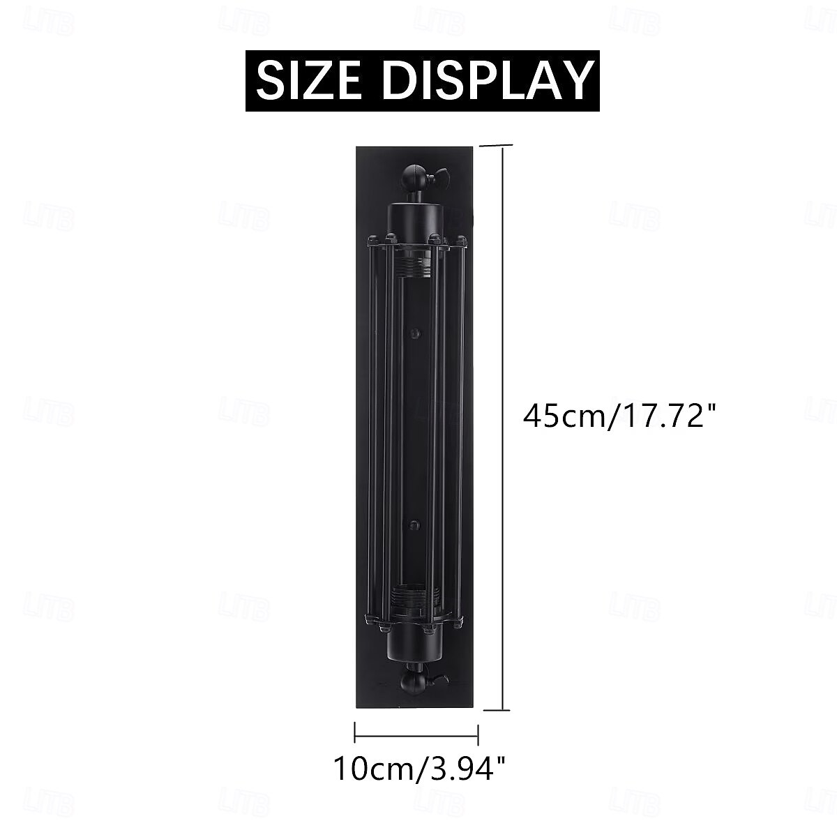 Wall Light Fixture Industrial Tube Ceiling Light with Metal Cage in Black Single Edison Flute Light for Hallway Porch Cabinet 2026 - $109.99 –P1