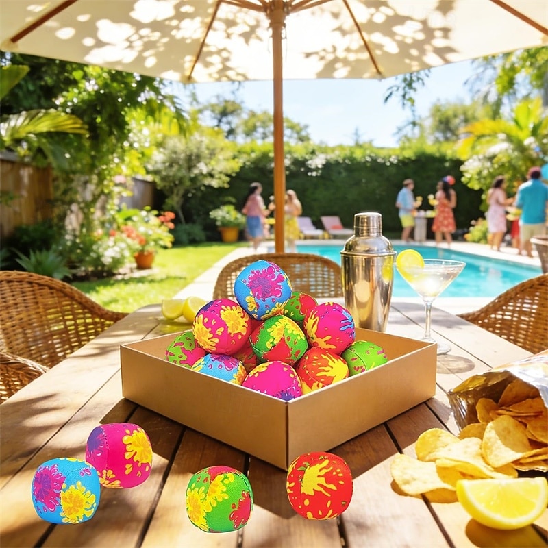 20er-Pack wiederverwendbare Wasserbomben, saugfähige Wasserbälle für Kinder, weiche Stoffbälle für sommerliche Wasserspiele, Wasserspielzeug für Poolpartys, Gartenpartys und Wasserschlachten – kein 2026 - $17.99 –P3