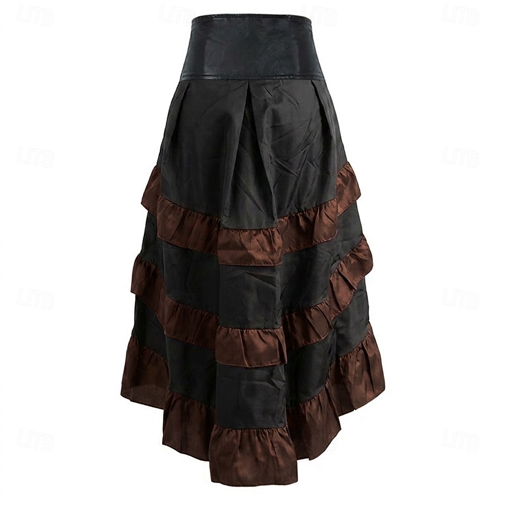 Retro Vintage Medieval Renaissance Skirt Corset Pirate Fancy Dress Women's Pirate Fantasy Steampunk Casual Daily Adults' Skirts 2026 - $47.99 –P9
