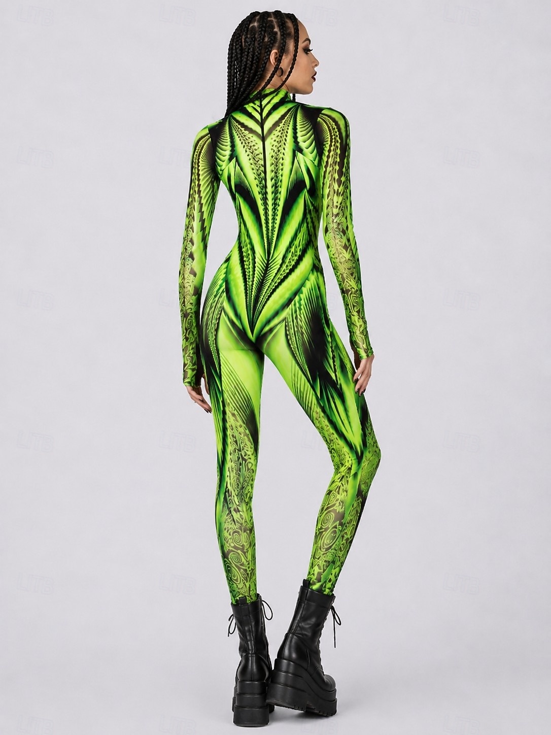 Bodysuit Onesie Costume Printing Full Body Suit Women's Rave Graphic Abstract Costume for Music Festival Party Nightclub Halloween Carnival Kid's Adults' 2026 - $24.99 –P3