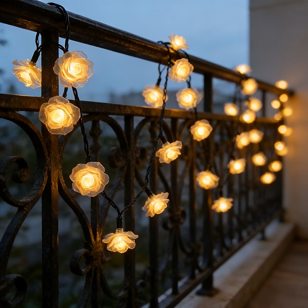 Solar Rose Fairy String Lights 30/50 LEDs  Outdoor Waterproof Atmosphere Lights for Gardens Balconies Fences Holiday Wedding Party Decoration 2026 - $19.99 –P10