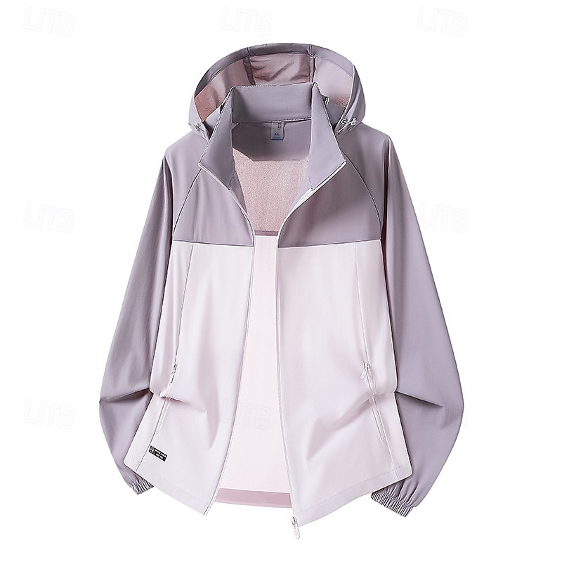 Women's Windbreaker Softshell Jacket Hiking Jacket Outdoor Waterproof Sun Protection Quick Dry Breathable Hiking Outfits Hiking Clothes Summer Spring Jacket Climbing Camping / Hiking / Caving 2026 - $32.99 –P6