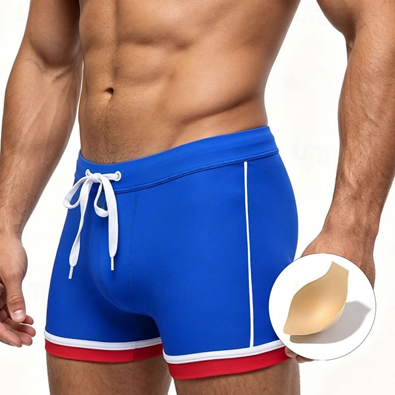 Men's Swim Shorts Swim Trunks Solid Colored Drawstring Boyleg Quick Dry Stretchy Breathable Swimwear Bottoms Surfing Water Sports Swimming Summer 2026 - $24.99 –P1
