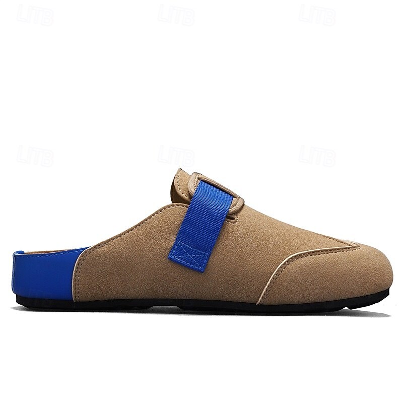 herrsandaler med stängd tå, slip-on-skor med justerbar rem, bekväma sommarskor för stranden, resorten, vardagsbruk 2026 - $32.99 –P5